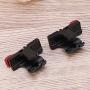 Hemobllo 4Pcs Mobile Game Controller Game Buttons Game Shooting Button (Black and Red)