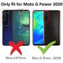Moto G Power case,Motorola G Power case,with HD Screen Protector,MAIKEZI Soft TPU Slim Fashion Non-Slip Protective Phone Case Cover for Motorola Moto G Power 2020(Red Brushed TPU)