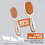 WAHL Premium Pet Double Sided Pin Bristle Brush with Patented Stacked Pin Design to Remove Loose Hair Plus Stimulate The Skin While Creating a Soft Coat Shine, Orange/White (858501)