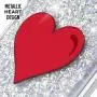 Case-Mate - Car Charms - Decorative Metal Plate + Car Vent Mount - Red Heart Case-Mate - Car Charms - Decorative Metal Plate + Car Vent Mount - Red Heart