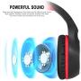 Butfulake Gaming Headset for Xbox One PS4 PlayStation 4 Nintendo Switch PC Smartphone, 3.5mm Stereo Gaming Sound Over-Ear Headphones Noise Cancelling with Mic and LED Light, Red