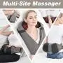 Neck Back Massager, Shiatsu Neck Shoulder Massager with Heat, Electric Neck Massage Pillow 3D Kneading for Neck,Back, Shoulder, Foot, Leg Muscles Pain Relief Relax in Car Office and Home Neck Back Massager, Shiatsu Neck Shoulder Massager with Heat, Electric Neck Massage Pillow 3D Kneading for Neck,Back, Shoulder, Foot, Leg Muscles Pain Relief Relax in Car Office and Home