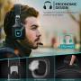 Gaming Headset for Xbox One & PS4, AIMASON Noise Cancelling Over Ear Headphone w/Crystal Stereo Bass Surround Sound & Soft Memory Earmuffs, Headset for Games/Nintendo Switch/PC/Mac/Laptop