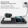 Wireless Charger,QI-EU 3 in 1 Wireless Charging Station for iPhone 11/11pro/Se/X/XS/XR/Xs Max/8/8 Plus Apple Watch AirPods 2/Pro, Wireless Charging Pad for Samsung Galaxy S20/S10