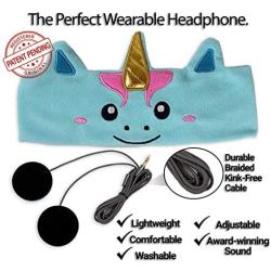 CozyPhones Kids Headphones for Girls Volume Limited with Thin Speakers & Super Soft Stretchy Headband - Perfect Toddlers & Children’s Earphones for Home, School & Travel - Mystic Unicorn