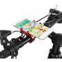nologo Fashion Adjustable Bike Handlebar Phone Mount Holder,Aluminum Alloy Bicycle Cellphone Cradle Clip Smartphone Mount Stand for Cycling(red)