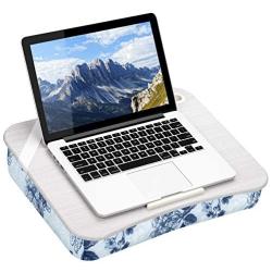 LapGear Designer Lap Desk with Phone Holder and Device Ledge - Blue Blossoms - Fits up to 15.6 Inch Laptops - Style No. 45433