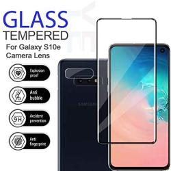 Galaxy S10e HD Clear Tempered Glass Screen Protector + Camera Lens Protectors by YEYEBF, [2+2 Pack] [Case-Friendly] [9H Hardness] Full Coverage (Samsung Galaxy S10e)