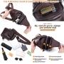 Mens Sling Bag Genuine Leather Chest Shoulder Backpack Cross Body Purse for Men And Women
