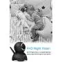 TOOGE WiFi Dog Pet Camera Wireless Security Camera FHD Home Security Indoor Camera with Night Vision 2-Way Audio Motion Detection (Black)