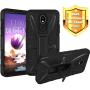 HNHYGETE Designed for LG STYLO 5 Plus(2019) Case,LG Stylo 5 Cell Phone Case,Dual Layer Heavy Duty Non Slip Shockproof Bumper Rugged Protective Cover (Black)