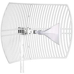 Ultra Wide-Band Cellular Antenna (Long Range) High Gain Parabolic Grid (Weatherproof) Outdoor Cell Phone Booster (26 dBi Gain) T-Mobile, Verizon, AT&T, LTE, 3G, 4G, 5G, 5Ge, GSM