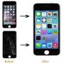 for iPhone 8 Plus Screen Replacement Kit Black 5.5" LCD Display iPhone 8 Plus Replacement Touch Screen Digitizer Full Assembly with Front Camera+ Earpiece+ Repair Tools Kit+ Screen Protector (Black)