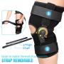 Nvorliy Hinged ROM Knee Brace Adjustable Knee Immobilizer Support for Arthritis, ACL, PCL, Meniscus Tear, Tendon, Osteoarthritis, Post OP Recovery - Leg Stabilizer for Men & Women (Regular)