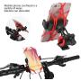 Keenso Bike Mobile Phone Bracket - GPS Navigator Stand Universal Bike Mobile Phone Bracket Red Silicone Mountain Bicycle