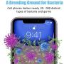 Smart Phone Cleaner, Phone Clear Aromatherapy Function with USB Charging for iOS Android Mobile Phone Jewelry Pacifier Toothbrush Watches