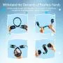 iClever HS14 Kids Headphones, Headphones for Kids with 94dB Volume Limited for Boys Girls, Adjustable Headband, Foldable, Child Headphones on Ear for Study Tablet Airplane School, Black