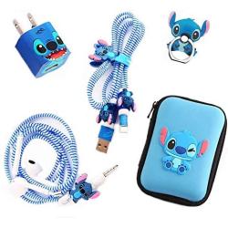 [2020 Upgrade Styles]DIY Protector Stitch Set,Data Cable USB Charger Data Line Earphone Wire Saver Protector Compatible for iPhone 7 8 Plus X iPad iPod iWatch Series (Stitch)