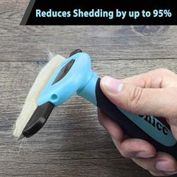 gonicc Professional Dog and Cat Brush for Shedding, Ideal Deshedding Tool, for Long & Short Haired Pets.