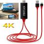 PINYUAN Compatible with iPhone iPad to HDMI Adapter Cable, 1080P Digital AV HDMI Adaptor Connector Cord for iPhone Xs Max XR X 8 7 6 Plus iPad Pro Air Mini iPod - Plug and Play