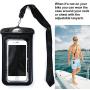 Waterproof Bike Phone Case - Motorbike or Bicycle Mount for Handlebars. Fits All Phones. 6.7" x 4"- iPhone 7,8 Plus + Samsung. GPS Navigation, Cycling Computer. 360 Degree Rotation with Neck Strap.