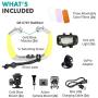 Movo Diving Rig Bundle with 2 Waterproof LED Lights - Compatible with GoPro HERO3, HERO4, HERO5, HERO6, HERO7, HERO8, Max, Session, and Waterproof Action Cam - Scuba Accessories for Underwater Camera