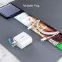 USB C Fast Charger, 30W 2 Port Charger with 18W USB-C Power Adapter for 2020/2018 iPad Pro 12.9 11, Pixel 2 3 4 XL 2XL 3XL 4XL Galaxy S9 S8, Foldable PD 3.0 Wall Charger with 6.6ft USB C to C Cable