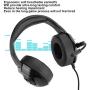 Tosuny Gaming Headset, ABS Gaming Headset Lighting Headphone with Microphone, Gaming Headset Over Ear Headphone with Soft Breathable Earmuffs for Mobile Phone Computer(Black)
