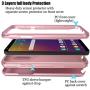 AMENQ Case for LG Stylo 5 L722DL, LG Stylo 5+/Stylo 5V/Stylo 5X Phone Case, [Built-in Screen Protector] Full Body Heavy Duty with TPU Bumper and Rugged Hard PC Armor Protective Cover (Rose Gold)