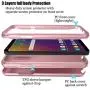AMENQ Case for LG Stylo 5 L722DL, LG Stylo 5+/Stylo 5V/Stylo 5X Phone Case, [Built-in Screen Protector] Full Body Heavy Duty with TPU Bumper and Rugged Hard PC Armor Protective Cover (Rose Gold)
