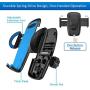 WALOTAR USB C PD Car Cigarette Lighter iPhone Mount Holder- Fast Car Charger 45W Power Delivery Dual Port(USB TypeC+QC3.0),Adjustable Cell Phone Cradle with USB C to Lightning Cable