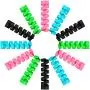 Jetec 24 Pieces Charger Cable Saver, Silicone Flexible Cable Wire Protector, Mouse Cable Protector, Suit for All Cellphone Data Lines (6 Black, 6 Pink, 6 Blue, 6 Green) Jetec 24 Pieces Charger Cable Saver, Silicone Flexible Cable Wire Protector, Mouse Cable Protector, Suit for All Cellphone Data Lines (6 Black, 6 Pink, 6 Blue, 6 Green)