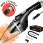 Portable Car Vacuum Cleaner High Power with LED Light and Double Filtration, Corded Handheld Auto Vacuum Cleaner for Quick Car Cleaning, Wet and Dry Use, 110W DC 12V Portable Car Vacuum Cleaner High Power with LED Light and Double Filtration, Corded Handheld Auto Vacuum Cleaner for Quick Car Cleaning, Wet and Dry Use, 110W DC 12V