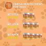 Ready Pet Go! Omega 3 for Dogs | Fish Oil for Dog Shedding, Skin Allergy, Itch Relief, Mange and Hot Spots Treatment - EPA & DHA - Natural Joint Supplement for Dogs, Heart and Brain Health - 90 Chews
