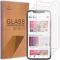 [3-PACK]- Mr.Shield For iPhone X/iPhone XS/iPhone 10 [Tempered Glass] Screen Protector [0.3mm Ultra Thin 9H Hardness 2.5D Round Edge] with Lifetime Replacement