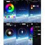 LEDBLE Disco Ball Light Bluetooth Mobile APP Control, Sound Activated USB Disco Light with Timer Led Disco Lights for Parties Room Car Kids Dance Karaoke Dj Show Club Bar Pub