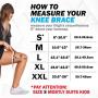 POWERLIX Knee Compression Sleeve Support Brace for Men & Women – Knee Braces for Knee Pain Relief, Working Out, Running, Sports, Strain, Swelling, Injury, Meniscus Tear, Arthritis – Check Sizing Chart