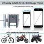 iMESTOU Bicycle Phone Holder Aluminium Alloy Bike Smartphone Cradle 360 Rotation Handlebar Mount for Large Phones 3.5-7.2 inch on Motorcycle UTV Street Bikes Snowmobile Dirt Bike