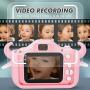 goopow Kids Children Camera, Child Digital Video Mini Camera for Girls with a Cartoon Soft Silicone Cover for Outdoor Play, Toys for Girls 3-8 Years Old, Best Christmas Birthday Gift for Girls (Pink)