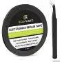 Eco-Fused Adhesive Sticker Tape for Use in Cell Phone Repair - 2mm Tape - Also Including 1 Pair of Tweezers/Eco-Fused Microfiber Cleaning Cloth (Black) Eco-Fused Adhesive Sticker Tape for Use in Cell Phone Repair - 2mm Tape - Also Including 1 Pair of Tweezers/Eco-Fused Microfiber Cleaning Cloth (Black)