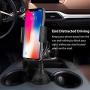 Sunjoyco Car Cup Holder Phone Mount, Universal Adjustable Gooseneck Car Cradle Phone Holder for iPhone Xs XS Max XR X 8 Plus 7 6s 6 Plus, Samsung Galaxy S10 S10+ S9 S9+ S8 S7 Note & Any Cell Phones