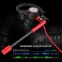 Festnight 3.5mm Gaming Headset, Dynamic Dual Driver Stereo Noise Isolating Earphone with Detachable Mic for Mobile Phone Laptop Desktop Computer Game