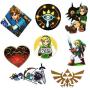 47PCS The Legend of Zelda Ocarina of Time Stickers Game Stickers Laptop Computer Bedroom Wardrobe Car Skateboard Motorcycle Bicycle Mobile Phone Luggage Guitar DIY Decal (The Legend of Zelda 47)