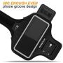 Galaxy Note 10+/ 9/8 Armband,RUNBACH Sweatproof Running Exercise Gym Cellphone Sportband Bag with Fingerprint Touch/Key Holder and Card Slot for Samsung Galaxy Note 10+/Note 9/Note 8 (Black)