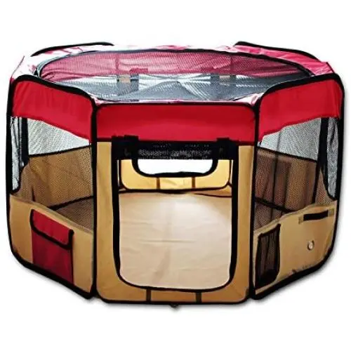 ESK COLLECTION Blue 45" Pet Puppy Dog Playpen Exercise Pen Kennel 600d Oxford Cloth ESK COLLECTION Blue 45" Pet Puppy Dog Playpen Exercise Pen Kennel 600d Oxford Cloth