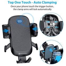 DesertWest Universal Car Vent Phone Mount [One Touch Auto Grip] Upgraded Cell Phone Holder for Car Ultra Stable Easy Vent Mount for iPhone 11 Pro X SE 2020 Samsung LG Moto Google All 4-7 Inch Phones