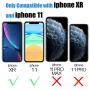 EWUONU for iphone XR Privacy Screen Protector, iphone 11 private tempered glass – 6.1 inch Anti Spy/Glare/Scratch Screen Protetor for iphone XR/11 – Easy Installation Tray Included (2PACK)