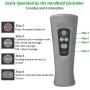 Leg Compression Massager Foot and Calf Massager Machine with Optional Heat 3 Modes 4 Intensities Handheld Controller for Feet, Legs, Calves Muscle Relaxation - Home and Office Use