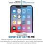 Maxboost (3 Pack) Screen Protector with Anti-Blue Compatible Apple iPhone 11 and iPhone XR (6.1") [Blue Light Filtering + Eye Protection Tempered Glass] Advance HD Clarity Work with Most
