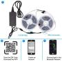 Music Bluetooth Led Lights Strip Smart-Phone Controlled 32.8ft Waterproof SMD5050 300LEDs with 12V Power Supply for Indoor Decor Party and Bar
